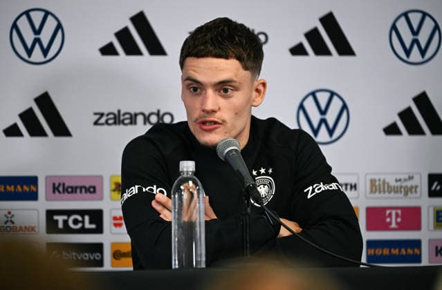 Football, International match, Men, World Cup 2026, Training of the German national team at Soldier Field, Chicago, Press conference Florian Wirtz GER