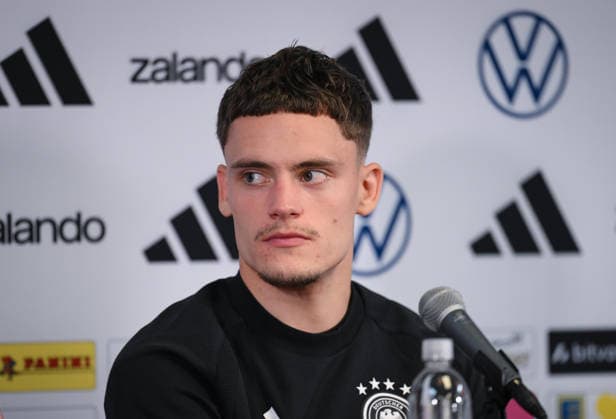 Soccer World Cup 2026 preparation Germany in Chicago 05 06 2026 Press conference of the German national team at Solider Field Stadium before the test match against the USA Florian Wirtz