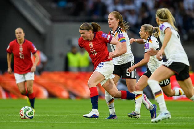 260605 Signe Gaupset of Norway during the FIFA Women s World Cup Qualifier football match between Germany and Norway on June 5, 2026 in Cologne Photo Marius Simensen BILDBYRAN COP 238 MM0069 bbeng fotball soccer football fotboll fifa world cup qualifiers vm kvalifisering kvinner vm kvalik landskamp dam norge norway germany tyskland  Copyright: MARIUSxSIMENSEN BB260605BB831