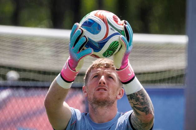 FIFA World Cup, WM, Weltmeisterschaft, Fussball 2026 preparations - England England s goalkeeper Jordan Pickford attends a training session in Palm Beach Gardens, Florida, USA, 05 June 2026. England will play friendly soccer matches against New Zealand on 06 June and Costa Rica on 10 June. PALM BEACH GARDENS FLORIDA United States  Copyright: xCRISTOBALxHERRERA-ULASHKEVICHx