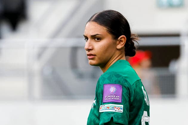Maya Cachia Malta, 23 , Switzerland, Football, World Cup Qualification Europe Women, Matchday 5, 2026, Switzerland vs Malta, 05 06 2026, Lugano AIL Arena Switzerland Copyright: xGrantxHubbsx