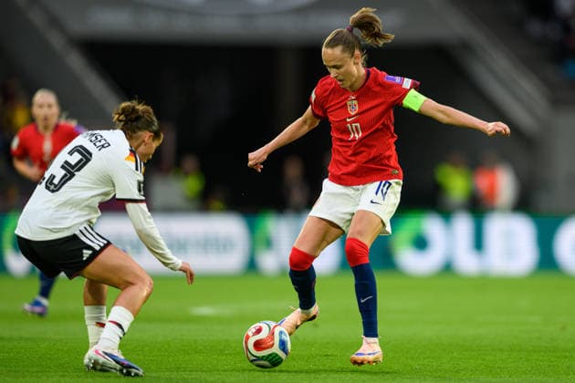260605 Caroline Graham Hansen of Norway during the FIFA Women s World Cup Qualifier football match between Germany and Norway on June 5, 2026 in Cologne Photo Marius Simensen BILDBYRAN COP 238 MM0069 bbeng fotball soccer football fotboll fifa world cup qualifiers vm kvalifisering kvinner vm kvalik landskamp dam norge norway germany tyskland  Copyright: MARIUSxSIMENSEN BB260605BB857