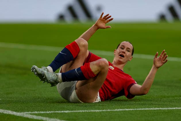 05 06 2026, GER, Football, Women, World Cup Qualification, Group A 4, Season 2025 2026, Germany Norway Elisabeth Terland Norway is disappointed Cologne RheinEnergieSTADION Nordrhein Westfalen Germany Copyright: xAdrianxSchlüterx