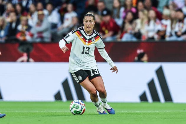 Sport, Football, World Cup Qualification Europe Women Season 2026 League A Group 4 5 Matchday Germany Norway 05 06 2026, RheinEnergieSTADION Carlotta Wamser Germany Cologne RheinEnergieSTADION North Rhine-Westphalia Germany