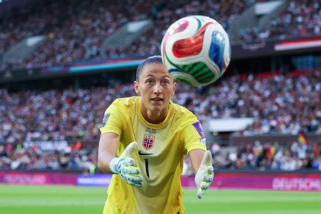 Torhueterin Cecilie Fiskerstrand 1 (Norwegen), Deutschland vs. Norwegen, Fussball, Frauen, UEFA, WM-Qualifikation, Gruppenphase, Gruppe D, Spieltag 5 von 6, DFB, Saison 2025 2026, 05.06.2026 Koeln Nordrhein-Westfalen Deutschland *** Goalkeeper Cecilie Fiskerstrand 1 Norway , Germany vs Norway, Football, Women, UEFA, World Cup Qualification, Group stage, Group D, Matchday 5 of 6, DFB, Season 2025 2026, 05 06 2026 Cologne North Rhine-Westphalia Germany Copyright: xkolbert-press MartinxAgüerax
