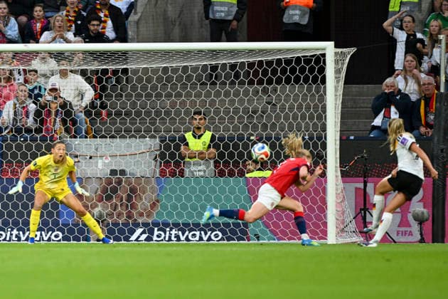 Marie Müller Germany 7 scores the goal for 1 0 05 06 2025 ¢ Soccer ¢ Womens World Cup Qualification 2027, Germany vs Norway, Rheinenergiestadion, Cologne Koeln, Copyright: xpepphotox xHorstxMauelshagenx pep00321, pep_20260605_hm_5224