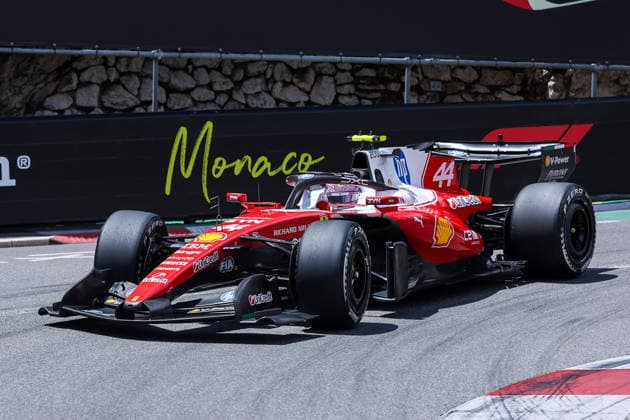 F1 Grand Prix of Monaco 2026 Circuit de Monaco Free Practice 1 Monaco 05 06 2026 Lewis Hamilton of United Kingdom and Scuderia Ferrari HP SF 26 44 seen during F1 Grand Prix of Monaco 2026 Free Practice 1 at Circuit de Monaco in Monte Carlo, Monaco Copyright: xBEAUTIFULxSPORTS Carabellix