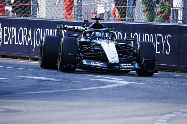 IPA85364962 - (63) George Russell (GBR) - Mercedes-AMG PETRONAS F1 Team - Mercedes W17 - Mercedes E Performance during the Practice 2 of Formula 1 Grand Prix de Monaco 2026 at Circuit de Monaco in Monte Carlo, Monaco. Round 8 of the 2026 FIA Formula One World Championship, WM, Weltmeisterschaft held June 5-7, 2026. The iconic Circuit de Monaco, the jewel of the Formula 1 calendar, winds through the narrow streets of Monte Carlo in the Principality of Monaco.  Copyright: xAlessioxDexMarco IPAxSportx xx 85364962