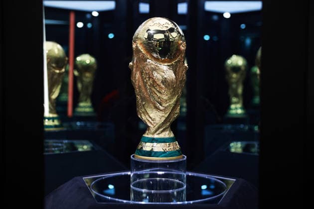 FIFA World Cup, WM, Weltmeisterschaft, Fussball Trophy Tour 2026 in Mexico City MEXICO CITY, MEXICO - JUNE 05: The FIFA World Cup trophy is displayed during the FIFA World Cup Trophy Tour, at Utopia Mixiuhca, in Mexico City, Mexico on June 05, 2026. Daniel Cardenas Anadolu Mexico City Mexico. Editorial use only. Please get in touch for any other usage.  Copyright: x2026xAnadoluxDanielxCardenasx