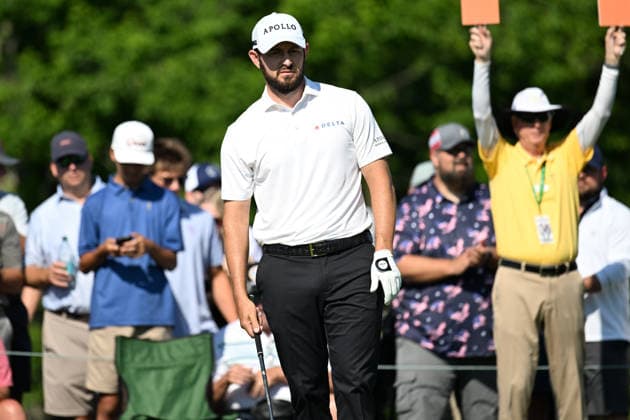 June 5, 2026: Patrick Cantlay (USA) tees off of the 1st tee during the second round of the Memorial Tournament in Dublin, Ohio. Cal Media PGA, Golf Herren 2026: The Memorial Tournament Second Round JUN 5  - ZUMAc04_ 20260605_zma_c04_008 Copyright: xBrentxClarkx