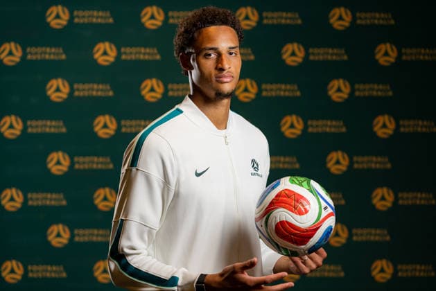 SOCCER AUSTRALIA TRAINING, Soccerros player Tete Yengi at the Claremont Resort in Berkeley, California, United States, Thursday, June 4, 2026. ( NO ARCHIVING Alameda California United States  Copyright: xJasonxHenryx 20260606131779759015