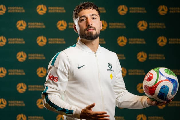 SOCCER AUSTRALIA TRAINING, Soccerros player Jacob Italiano at the Claremont Resort in Berkeley, California, United States, Thursday, June 4, 2026. ( NO ARCHIVING Alameda California United States  Copyright: xJasonxHenryx 20260606190409398360