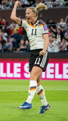 Germany Football FIFA Womens World Cup 2027 Qualification Europe, Matchday 5 Germany vs Norway RheinEnergieSTADION Cologne Lea Schüller Germany, 11 Joy, emotions, jubilation Copyright: xLuisxAlvarezx