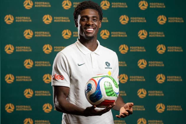 SOCCER AUSTRALIA TRAINING, Soccerros player Mohamed TourŽ at the Claremont Resort in Berkeley, California, United States, Thursday, June 4, 2026. ( NO ARCHIVING Alameda California United States  Copyright: xJasonxHenryx 20260606128650600926