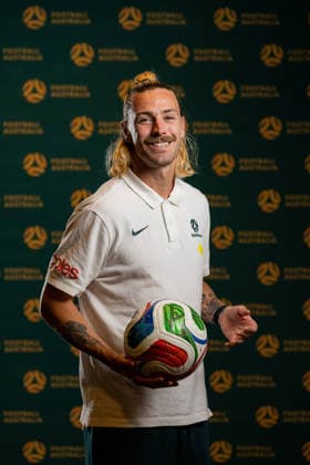 SOCCER AUSTRALIA TRAINING, Soccerros player Jackson Irvine at the Claremont Resort in Berkeley, California, United States, Thursday, June 4, 2026. ( NO ARCHIVING Alameda California United States  Copyright: xJasonxHenryx 20260606110774812036