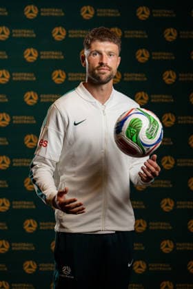 SOCCER AUSTRALIA TRAINING, Soccerros player Cameron Burgess at the Claremont Resort in Berkeley, California, United States, Thursday, June 4, 2026. ( NO ARCHIVING Alameda California United States  Copyright: xJasonxHenryx 20260606148007561636