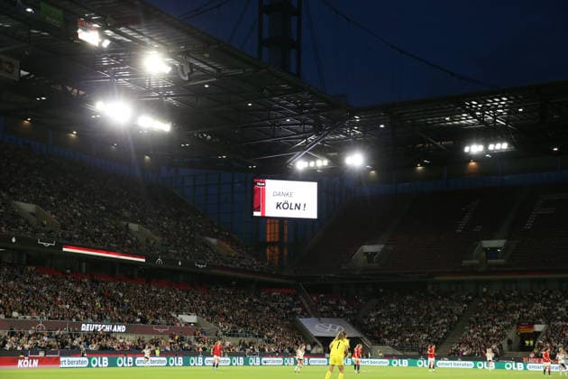 05 06 2026, xrekx, football world cup qualification women, Germany Norway v l symbol photo, symbol image, symbol stadium, symbolic photo, symbolic image, symbolic stadium DFL DFB REGULATIONS PROHIBIT ANY USE OF PHOTOGRAPHS as IMAGE SEQUENCES and or QUASI VIDEO Köln