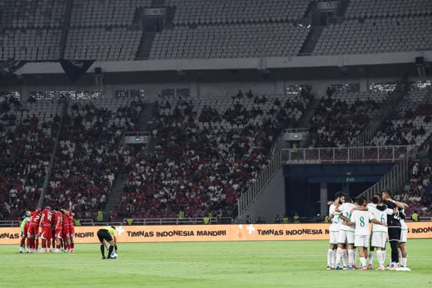 Indonesia v Oman - International Friendly, Länderspiel, Nationalmannschaft Players from Indonesia and Oman gather before the FIFA international friendly match at Gelora Bung Karno Stadium in Jakarta, Indonesia, on June 5, 2026. Jakarta Indonesia  Copyright: xFaisalxRamadhanx originalFilename:ramadhan-notitle260605_npwwI.jpg