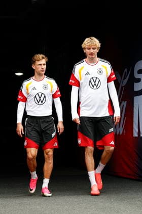 Germany prepares for a friendly match against USA Germany s Joshua Kimmich and Nick Woltemade arrive for a training session at Soldier Field in Chicago, Illinois, USA, 05 June 2026. The United States and Germany will play their International Friendly, Länderspiel, Nationalmannschaft soccer match on 06 June. CHICAGO ILLINOIS USA  Copyright: xKAMILxKRZACZYNSKIx