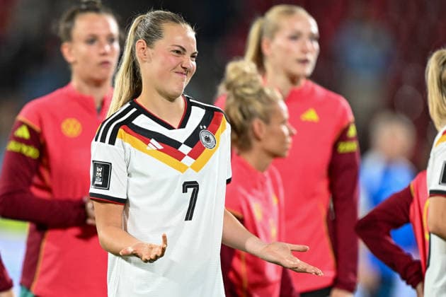 Marie Müller Germany 7 Mimic strong facial expression Emotion 05 06 2025 ¢ Soccer ¢ Womens World Cup Qualification 2027, Germany vs Norway, Rheinenergiestadion, Cologne Koeln, NRW Germany Copyright: xpepphotox xHorstxMauelshagenx pep00321, pep_20260605_hm_366206