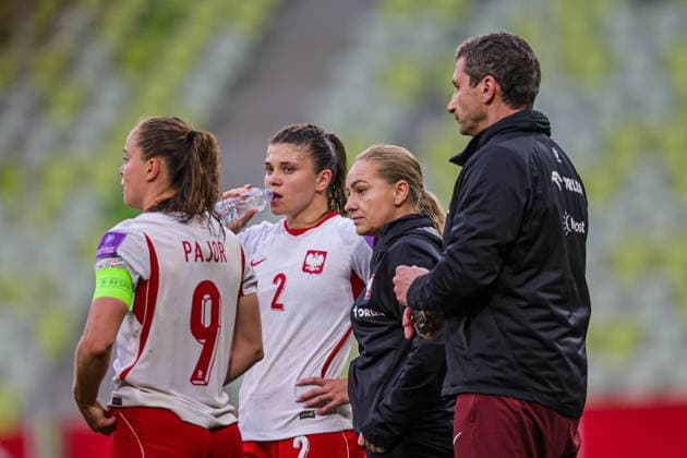 05.06.2026 GDANSK, POLSAT PLUS ARENA PILKA NOZNA KOBIET ( WOMEN S FOOTBALL ) ELIMINACJE MISTRZOSTWA SWIATA KOBIET BRAZYLIA FIFA World Cup, WM, Weltmeisterschaft, Fussball 2027 ( FIFA WOMEN S WORLD CUP QUALIFICATION 2027 ) MECZ POLSKA - FRANCJA ( GAME POLAND - FRANCE ) NZ MARTYNA WIANKOWSKA, NINA PATALON TRENERKA HEAD COACH SELEKCJONERKA REPREZNTACJI KOBIET FOTO LUKASZ GROCHALA CYFRASPORT NEWSPIX.PL --- newspix.pl 