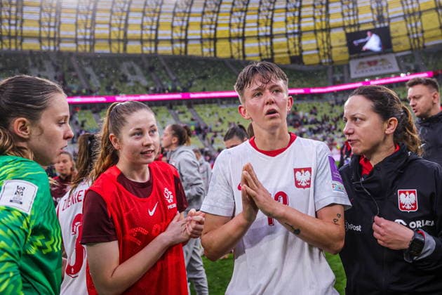 05.06.2026 GDANSK, POLSAT PLUS ARENA PILKA NOZNA KOBIET ( WOMEN S FOOTBALL ) ELIMINACJE MISTRZOSTWA SWIATA KOBIET BRAZYLIA FIFA World Cup, WM, Weltmeisterschaft, Fussball 2027 ( FIFA WOMEN S WORLD CUP QUALIFICATION 2027 ) MECZ POLSKA - FRANCJA ( GAME POLAND - FRANCE ) NZ KINGA SEWERYN, KLAUDIA MACIAZKA FOTO LUKASZ GROCHALA CYFRASPORT NEWSPIX.PL --- newspix.pl 