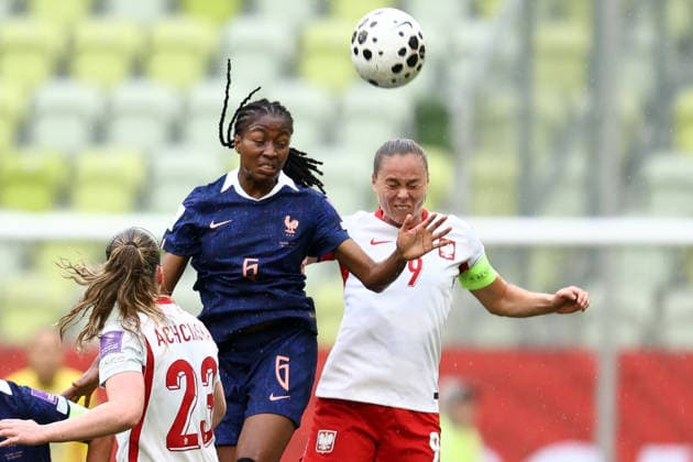 Poland v France - FIFA Women s World Cup 2027 Qualifier Oriane Jean Francois and Ewa Pajor during the 2027 FIFA Women s World Cup Qualifier match between Poland and France at Polsat Plus Arena on June 5, 2026, in Gdansk, Poland. Gdansk Poland  Copyright: xPiotrxMatusewiczx originalFilename:matusewicz-polandvf260605_np9gI.jpg