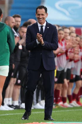 Pedro Proenca, President of the Portuguese Football Federation FPF during the FIFA Women s World Cup Brazil 2027 Qualifiers League B, Group B3 Matchday 5 match between Portugal and Latvia at Estadio Antonio Coimbra da Mota on June 5, 2026, in Estoril, Portugal Copyright: JoaquimxFerreira