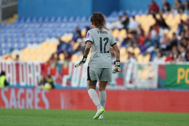 goalkeeper Patricia Morais Portugal during the FIFA Women s World Cup Brazil 2027 Qualifiers League B, Group B3 Matchday 5 match between Portugal and Latvia at Estadio Antonio Coimbra da Mota on June 5, 2026, in Estoril, Portugal Copyright: JoaquimxFerreira