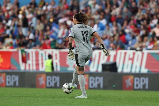 goalkeeper Patricia Morais Portugal during the FIFA Women s World Cup Brazil 2027 Qualifiers League B, Group B3 Matchday 5 match between Portugal and Latvia at Estadio Antonio Coimbra da Mota on June 5, 2026, in Estoril, Portugal Copyright: JoaquimxFerreira
