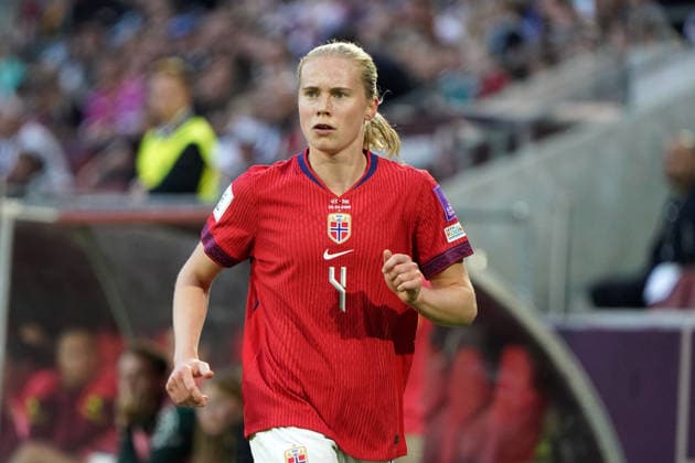 Women Soccer, DFB Women, FIFA World Cup Qualification Europe, International Match, WMQ E Women 5 MatchDay , Group D Germany vs Norway, 05 06 2026, Rheinenergiestadion Cologne Julie Bladstad Norway, NOR , Action, Single Image