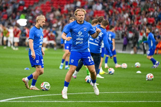 FOOTBALL - Friendly - Hungary vs Finland Photo by IPA ABACAPRESS.COM85361557 - Joel Pohjanpalo (Finland) during the UEFA friendly match between Hungary vs Finland, 5th June 2026 at the Puskas Arena, Budapest, Hungary Budapest Hungary  Copyright: xIPAxSport ABACAx