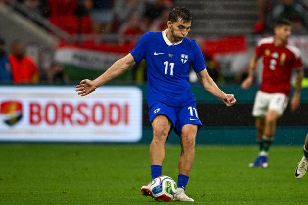 FOOTBALL - Friendly - Hungary vs Finland Photo by IPA ABACAPRESS.COM85364108 - Adam Marhiev (Finland) during the UEFA friendly match between Hungary vs Finland, 5th June 2026 at the Puskas Arena, Budapest, Hungary Budapest Hungary  Copyright: xIPAxSport ABACAx