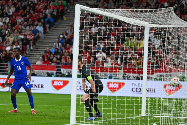 FOOTBALL - Friendly - Hungary vs Finland Photo by IPA ABACAPRESS.COM85364089 - Barnabas Varga (Hungary)scores a goal during the UEFA friendly match between Hungary vs Finland, 5th June 2026 at the Puskas Arena, Budapest, Hungary Budapest Hungary  Copyright: xIPAxSport ABACAx