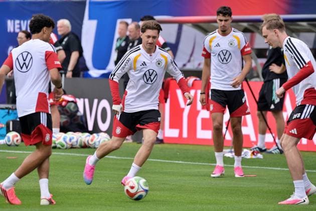 Ahead of FIFA World Cup, WM, Weltmeisterschaft, Fussball 2026 CHICAGO, IL - JUNE 05: Players of Germany run during a training session at Soldier Field on June 05, 2026 in Chicago, Illinois. Germany will face United States in an International Friendly, Länderspiel, Nationalmannschaft match on June 6 as a final warm-up game ahead of the FIFA World Cup 2026. Jacek Boczarski Anadolu Illinois United States. Editorial use only. Please get in touch for any other usage.  Copyright: x2026xAnadoluxJacekxBoczarskix