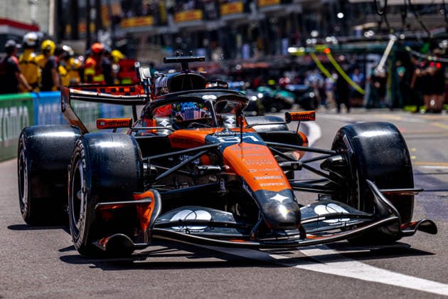MONTE CARLO, MONACO: Oscar Piastri, racing for the McLaren F1 team during the 2026 Formula 1 Monaco Grand Prix at the Circuit de Monaco in Monte Carlo, Monaco