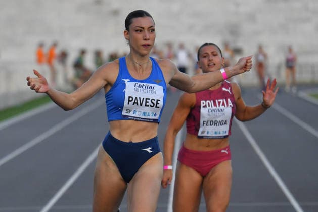 IPA85371512 - Rome , Italy. 05 June, 2026. Alessia Pavese at sprint of 100-meter race during the International Athletics Meeting Roma Sprint Festival 2026 at Stadio dei Marmi. Credit Roberto Bettacchi  Copyright: xRobertoxBettacchi IPAxSportx xx 85371512