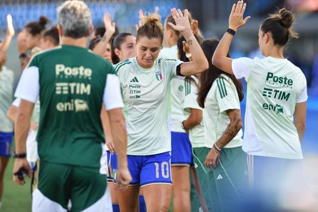 IPA85371960 - Cristiana Girelli (Italy) during warmup during Qualifiers - Italy vs Serbia, FIFA World Cup, WM, Weltmeisterschaft, Fussball match in Pisa, Italy, June 05 2026  Copyright: xGabrielexMasotti IPAxSportx xx 85371960