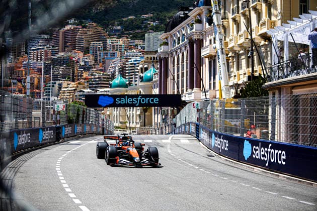 (81) Oscar Piastri (AUS) - McLaren Mastercard F1 Team - McLaren MCL40 - Mercedes during the Practice 1 Formula 1 Grand Prix de Monaco 2026 at Circuit de Monaco in Monte Carlo, Monaco. Round 8 of the 2026 FIA Formula One World Championship, WM, Weltmeisterschaft held June 5-7, 2026. The iconic Circuit de Monaco, the jewel of the Formula 1 calendar, winds through the narrow streets of Monte Carlo in the Principality of Monaco. Formula 1 Grand Prix de Monaco 2026 - Round 8 - Circuit de Monaco F1-2026-R08-MON