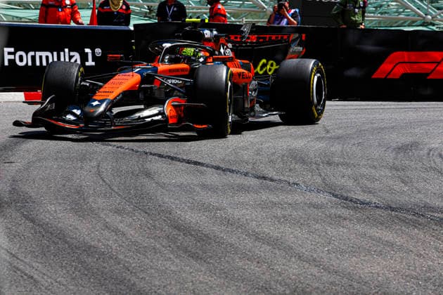 (1) Lando Norris (GBR) - McLaren Mastercard F1 Team - McLaren MCL40 - Mercedes during the Practice 1 Formula 1 Grand Prix de Monaco 2026 at Circuit de Monaco in Monte Carlo, Monaco. Round 8 of the 2026 FIA Formula One World Championship, WM, Weltmeisterschaft held June 5-7, 2026. The iconic Circuit de Monaco, the jewel of the Formula 1 calendar, winds through the narrow streets of Monte Carlo in the Principality of Monaco. Formula 1 Grand Prix de Monaco 2026 - Round 8 - Circuit de Monaco F1-2026-R08-MON