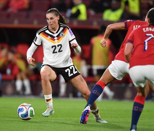 05 06 2026, xophax, Fußball , Köln , Cologne, Germany , Norway , Frauen Nationalmannschaft Rhein Energie Stadion Koeln Fußball Länderspiel Deutschland gegen Norwegen Jule Brand Deutschland Köln