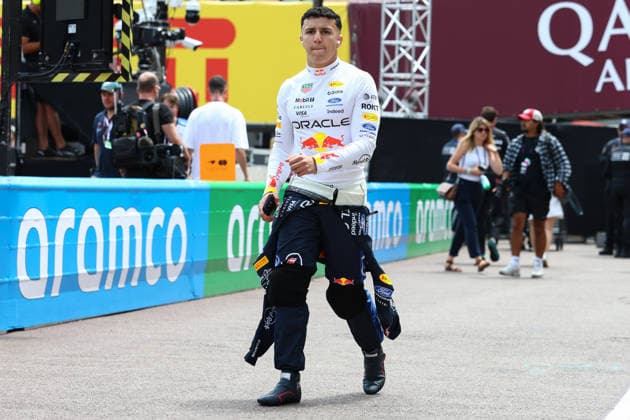 June 5, 2026, Monte-Carlo, Monaco, Monaco: ISACK HADJAR arrives for the Free Practice 1 (FP1) of the Formula 1 Grand Prix of Monaco 2026. F1 2026: GP Monaco  - ZUMAc179 20260605_zep_c179_299 Copyright: xMickaelxChavetx