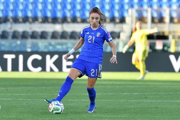 FOOTBALL - FIFA World Cup, WM, Weltmeisterschaft, Fussball - Qualifiers - Italy vs Serbia Photo by IPA ABACAPRESS.COM85372003 - Michela Cambiaghi (Italy) during Qualifiers - Italy vs Serbia, FIFA World Cup match in Pisa, Italy, June 05 2026 Pisa Italy  Copyright: xIPAxSport ABACAx