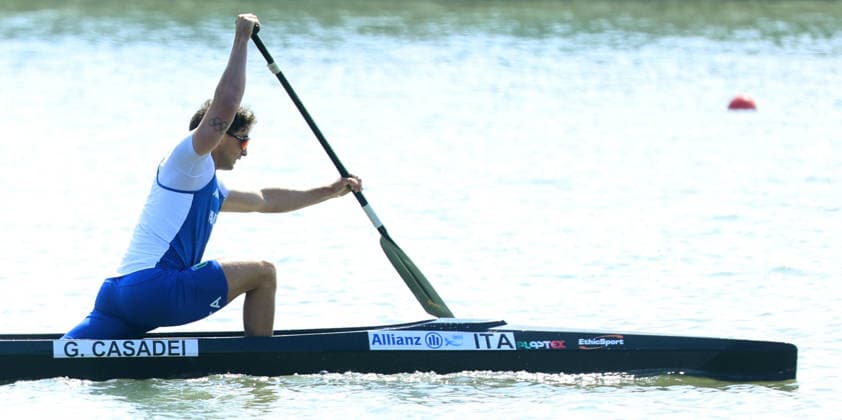 09.05.2026 Szeged(Hungary) ICF Canoe Sprint world cup C1 Men 1000m Final A Gabriele Casadei Italy :