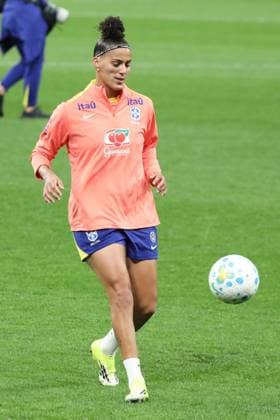 Training session of the Brazilian women s national football team for the friendly match against the USA. Amanda Gutierres of the Brazilian women s national football team during the last training session before the friendly match against the United States, at Neo Quimica Arena, in the east zone of Sao Paulo, this Friday, June 5, 2026. Sao Paulo Sao Paulo Brasil Copyright: xMarinaxUezimax