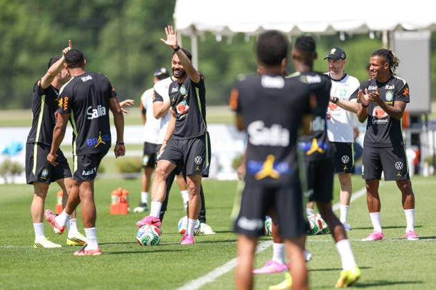 A Brazilian national football team player during a training session at the Columbia Park Training Facility Matheus Cunha of Brazilian national football team player during a training session at the Columbia Park Training Facility on June 5, 2026, in Morristown, New Jersey. The Brazilian team is preparing for the World Cup MORRISTOWN NJ UNITED STATES Copyright: xWilliamxVolcovx