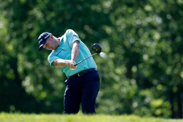 DUBLIN, OH - JUNE 05: Sepp Straka of Austria plays a tee shot at the eighteenth hole during the second round of the Memorial Tournament presented by Workday 2026 on June 05, 2026 at Muirfield Village Golf Club in Dublin, Ohio. (Photo by Joe Robbins Icon Sportswire) GOLF: JUN 05 PGA, Golf Herren the Memorial Tournament presented by Workday EDITORIAL USE ONLY Icon5732606050512