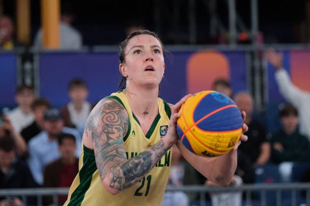 June 5, 2026, Warsaw, Masovian Voivodeship, Poland: Australia s MARENA WHITTLE (21) takes a free throw during a FIBA 3x3 Basketball World Cup women s last 16 game between Australia and China in Warsaw, Poland. Basketball 2026: FIBA 3x3 World Cup Women s Last 16: Australia 21:11 China  - ZUMAk204 20260605_zip_k204_035 Copyright: xRomanxKozielx