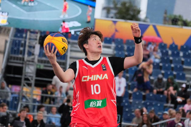 June 5, 2026, Warsaw, Masovian Voivodeship, Poland: China s ZHITING ZHANG (10) in action during a FIBA 3x3 Basketball World Cup women s last 16 game between Australia and China in Warsaw, Poland. Warsaw Poland - ZUMAk204 20260605_zip_k204_037 Copyright: xRomanxKozielx