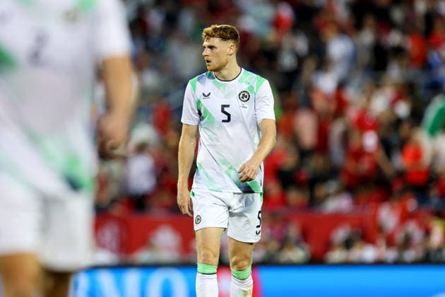 Fußball, Testspiel, Kanada - Irland International Friendly, Länderspiel, Nationalmannschaft Stade Saputo, MontrÃ Jake O Brien dejected at half time 6 6 2026  Copyright: x INPHO RyanxByrnex RB1_0188